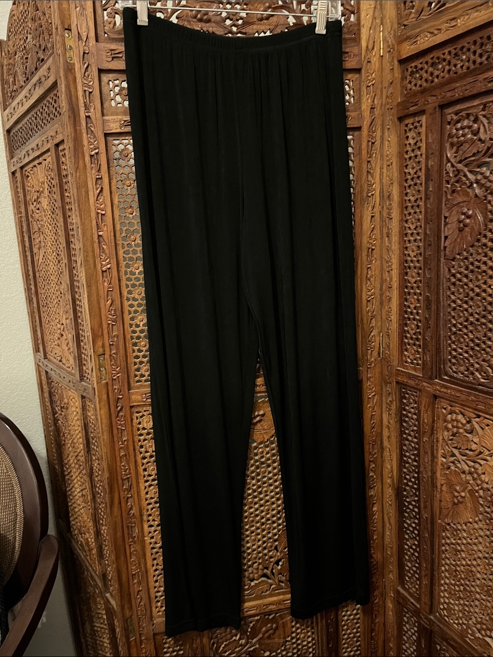 Ronni Nicole Black Wide-Leg Pull-On Pants